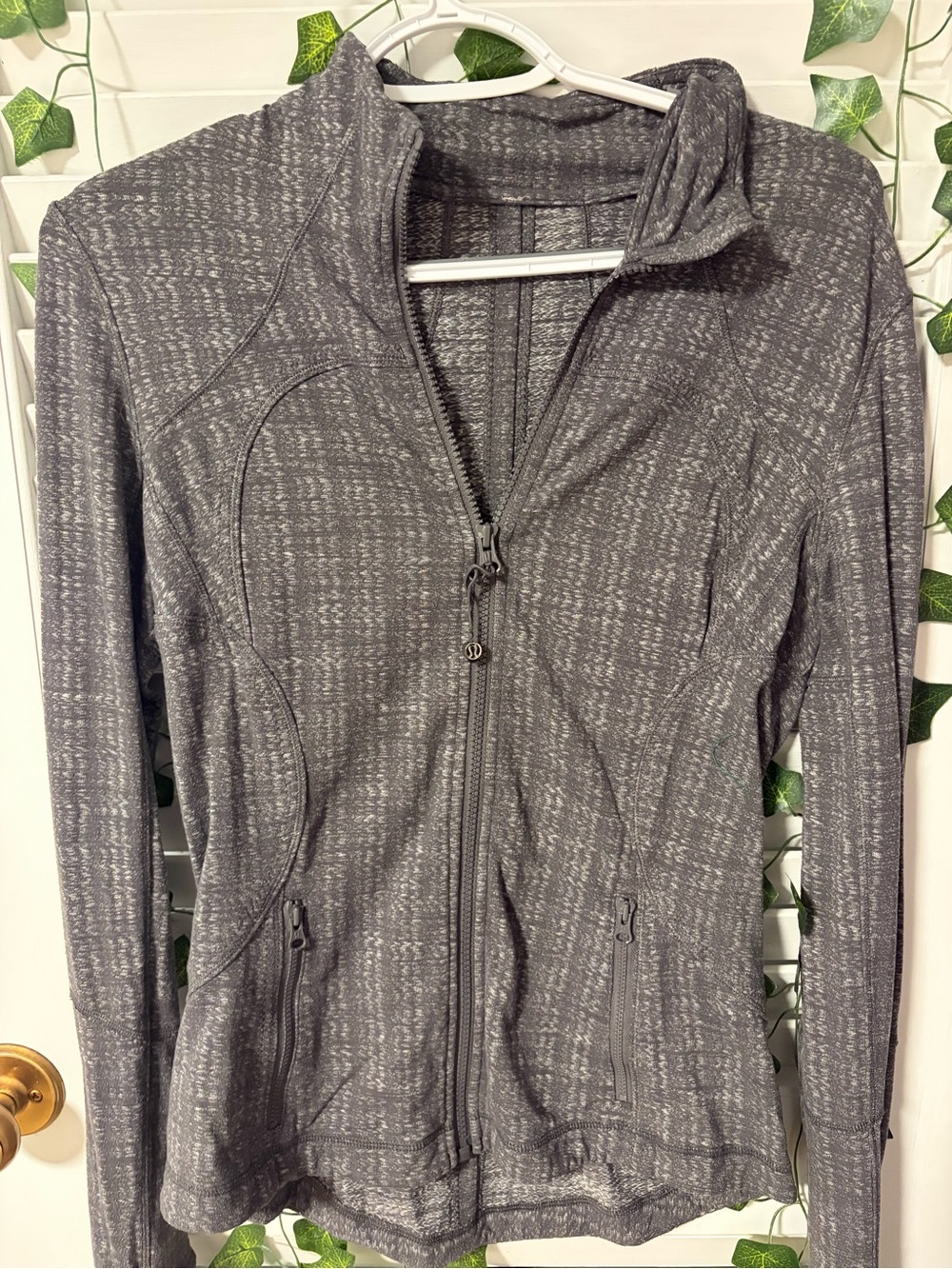 lululemon athletica Women's Heather Charcoal Zip-Up Jacket
